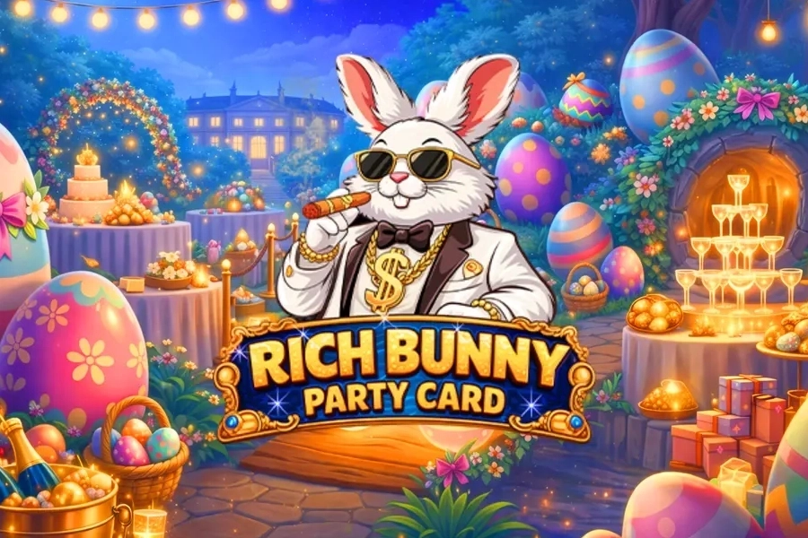 Rich Bunny Party Card